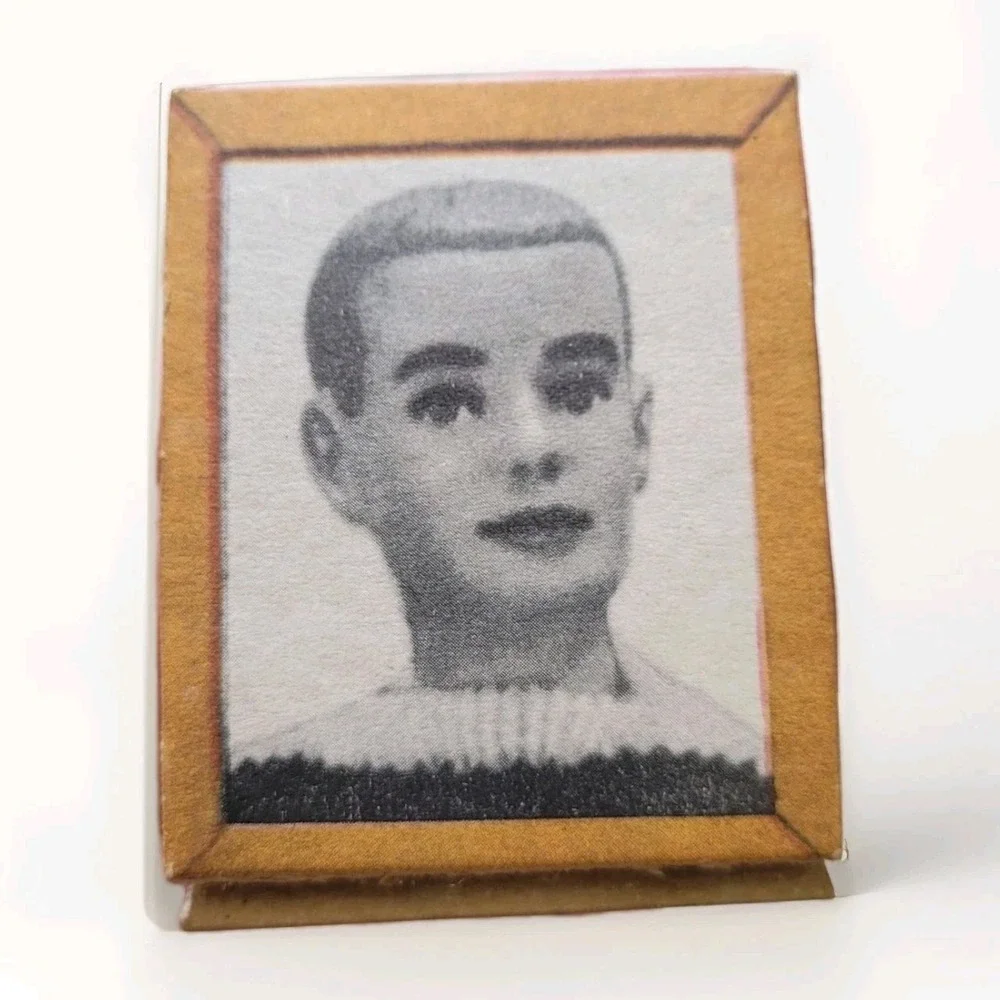 Rare Vintage Ken Doll Miniature Framed Portrait – 1960s Barbie & Ken Accessory